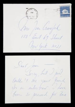 INGRID BERGMAN HANDWRITTEN LETTER