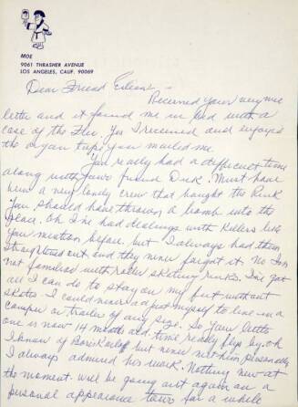 MOE HOWARD HANDWRITTEN SIGNED LETTER