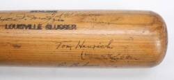VINTAGE H&B BAT SIGNED BY DiMAGGIO AND WILLIAMS - 5