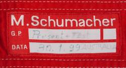 MICHAEL SCHUMACHER PRESENTATION & TEST WORN SUIT - 3