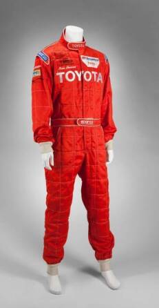 IVAN STEWART RACE WORN AND SIGNED FIRE SUIT