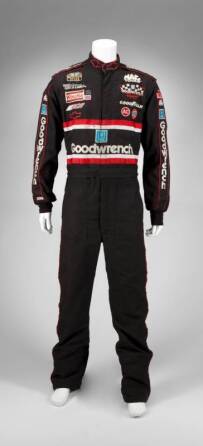 “CHOCOLATE” MYERS CREW WORN & SIGNED FIRE SUIT