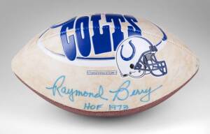 RAYMOND BERRY SIGNED COLTS FOOTBALL