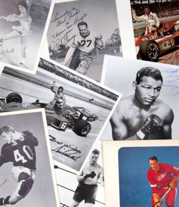 ARCHIVE OF MULTI-SPORT AUTOGRAPHED PHOTOS & EXTRAS