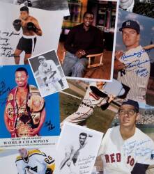 LARGE ARCHIVE OF SPORTS AUTOGRAPHS