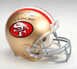 JERRY RICE SIGNED HELMET