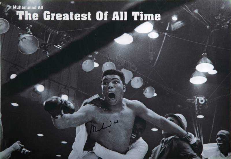 MUHAMMAD ALI SIGNED POSTER