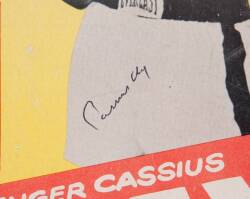 CASSIUS CLAY SIGNED ORIGINAL 1964 FIGHT POSTER - 3