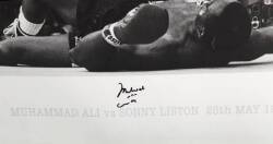 MUHAMMAD ALI DOUBLE SIGNED FIGHT POSTER - 2