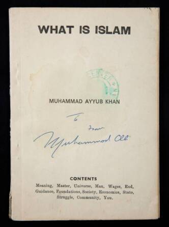 MUHAMMAD ALI DOUBLE SIGNED ISLAM BOOKLET