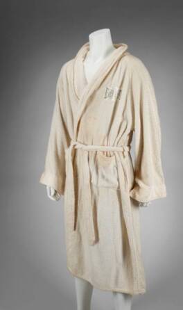 MUHAMMAD ALI 1980 TRAINING FIGHT WORN ROBE