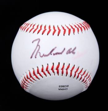 MUHAMMAD ALI SIGNED BASEBALL