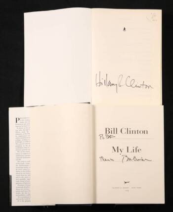 BILL AND HILLARY CLINTON SIGNED BOOKS