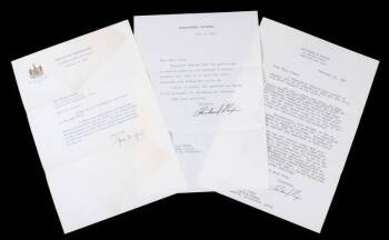 RICHARD NIXON AND SPIRO AGNEW SIGNED LETTERS