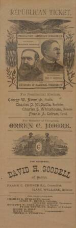 HARRISON/MORTON 1888 REPUBLICAN TICKET