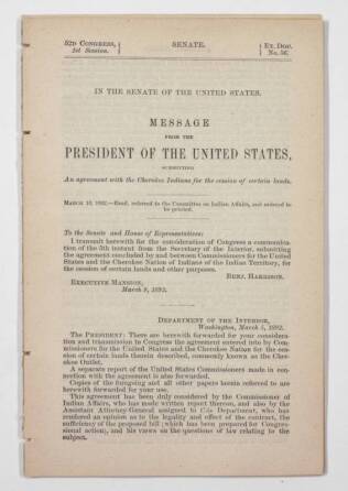 GROUP OF BENJAMIN HARRISON DOCUMENTS AND IMAGES