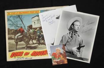 COUNTRY CELEBRITIES SIGNED EPHEMERA