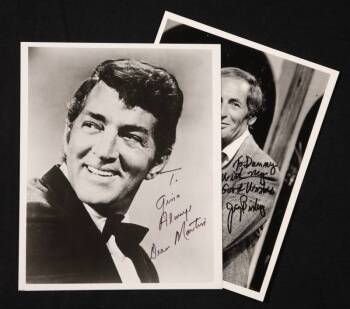 DEAN MARTIN AND JOEY BISHOP SIGNED PHOTOGRAPHS