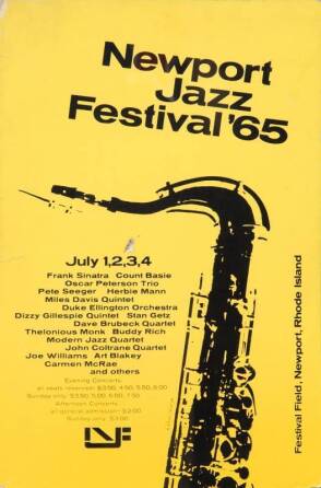 NEWPORT JAZZ FESTIVAL 1965 POSTER