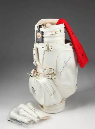 FRANK SINATRA SIGNED GOLF BAG