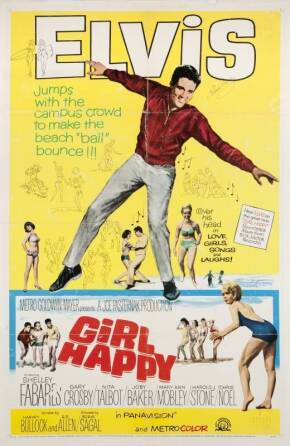 ELVIS PRESLEY SIGNED GIRL HAPPY POSTER