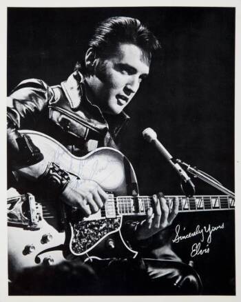 ELVIS PRESLEY PROMOTIONAL CARD 1970