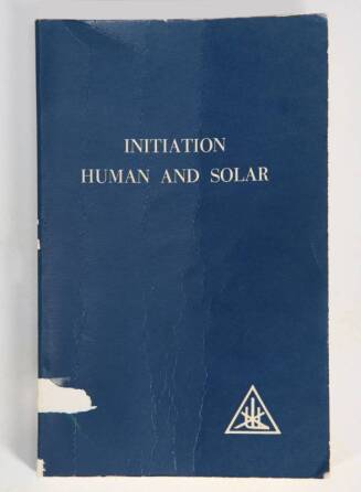 ELVIS PRESLEY OWNED COPY OF INITIATION HUMAN AND SOLAR