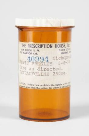 ELVIS PRESCRIPTION PILL BOTTLE