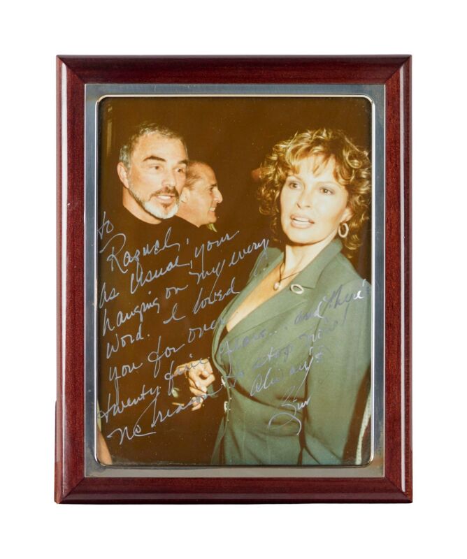 Raquel Welch | Burt Reynolds Inscribed and Signed Photo