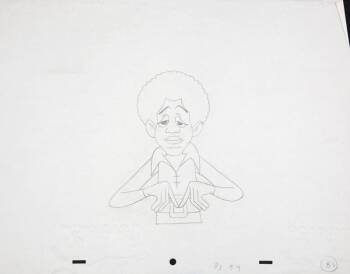 MICHAEL JACKSON JACKSON 5IVE ORIGINAL ANIMATION CEL