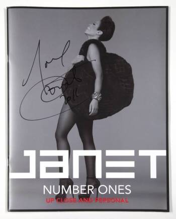 JANET JACKSON SIGNED TOUR BOOK