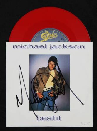 MICHAEL JACKSON SIGNED SINGLE