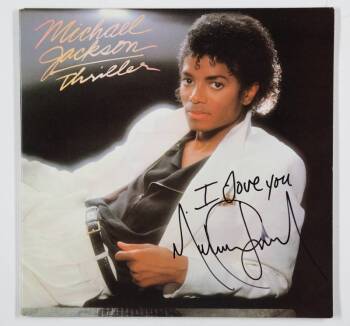 MICHAEL JACKSON SIGNED THRILLER LP