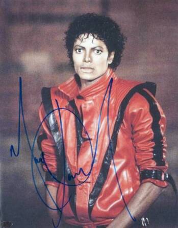 MICHAEL JACKSON SIGNED PHOTOGRAPH