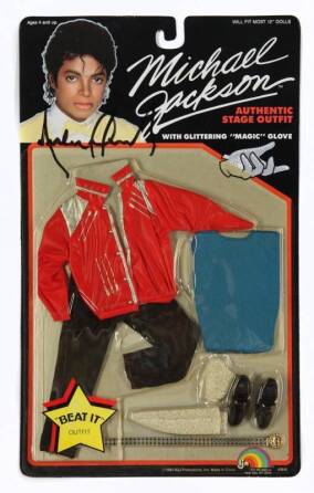 MICHAEL JACKSON SIGNED DOLL CLOTHING