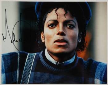 MICHAEL JACKSON SIGNED PHOTOGRAPH