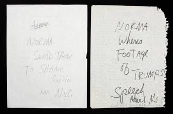 MICHAEL JACKSON HANDWRITTEN NOTES