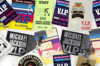 MICHAEL JACKSON BACKSTAGE PASSES