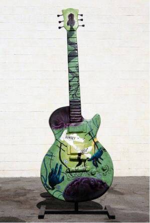 THE CONSCIOUS MIND GUITAR SCULPTURE - ELIZABETH MERRITT KONG