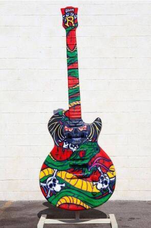 DR. FEELGOOD GUITAR SCULPTURE - TIMOTHY TERUO WATTERS