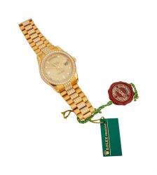 Tony Bennett | Rolex 18k Gold And Diamond Day And Date Wristwatch - 3