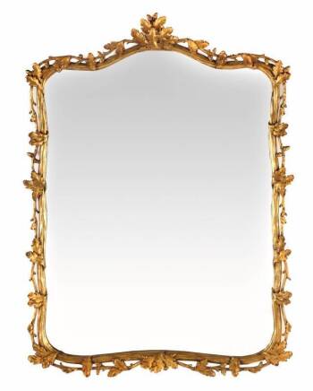 GILDED ROCOCO STYLE WALL MIRROR