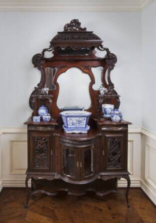 NINETEENTH CENTURY ROSEWOOD BUFFET CABINET