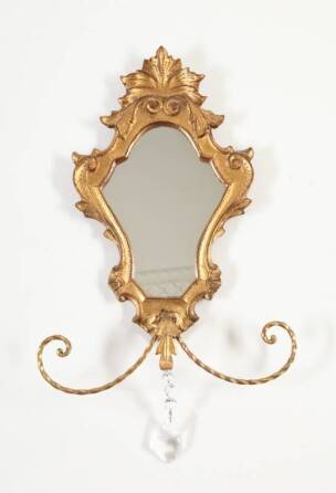 GILDED ROCOCO WALL MIRROR