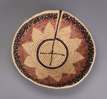 A CHUMASH POLYCHROME COILED BASKET