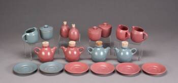 A GROUP OF HEATH POTTERY PIECES