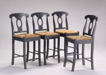 A GROUP OF SIX CHAIRS