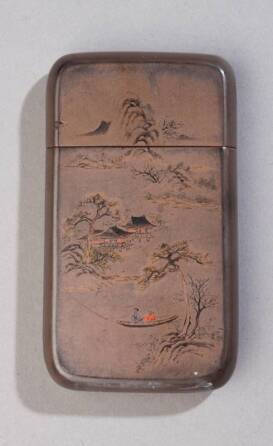 A SCENIC LACQUER CASE