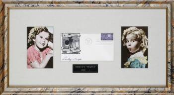SHIRLEY TEMPLE SIGNATURE AND PHOTOGRAPHS