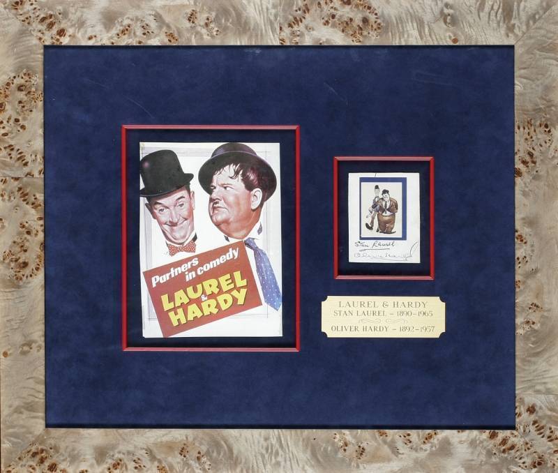 LAUREL AND HARDY SIGNATURES